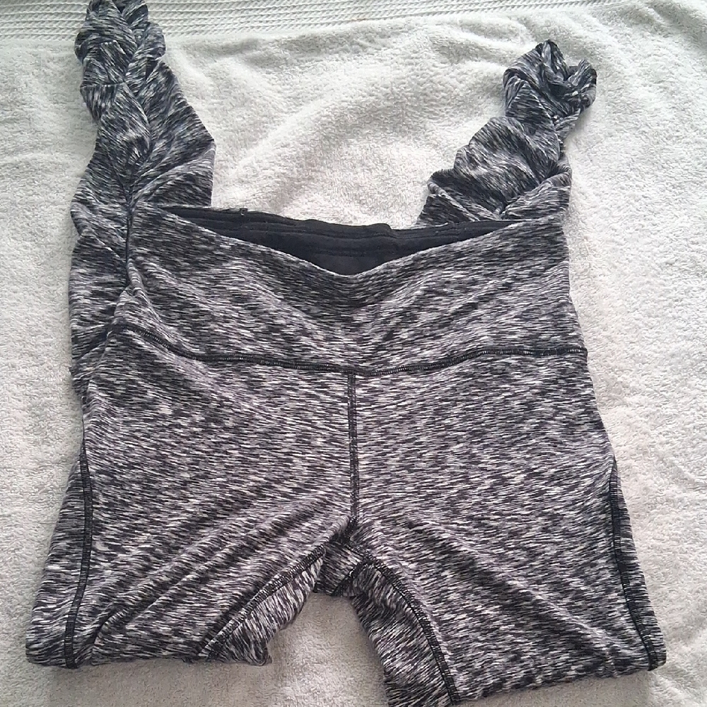 lululemon athletica Black and Gray Leggings